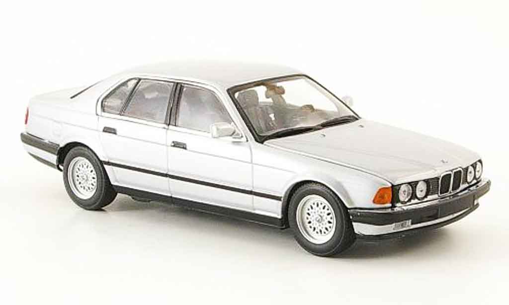 Bmw 730 E32 1/43 Minichamps E32 i grey metallisee 1986 diecast model cars