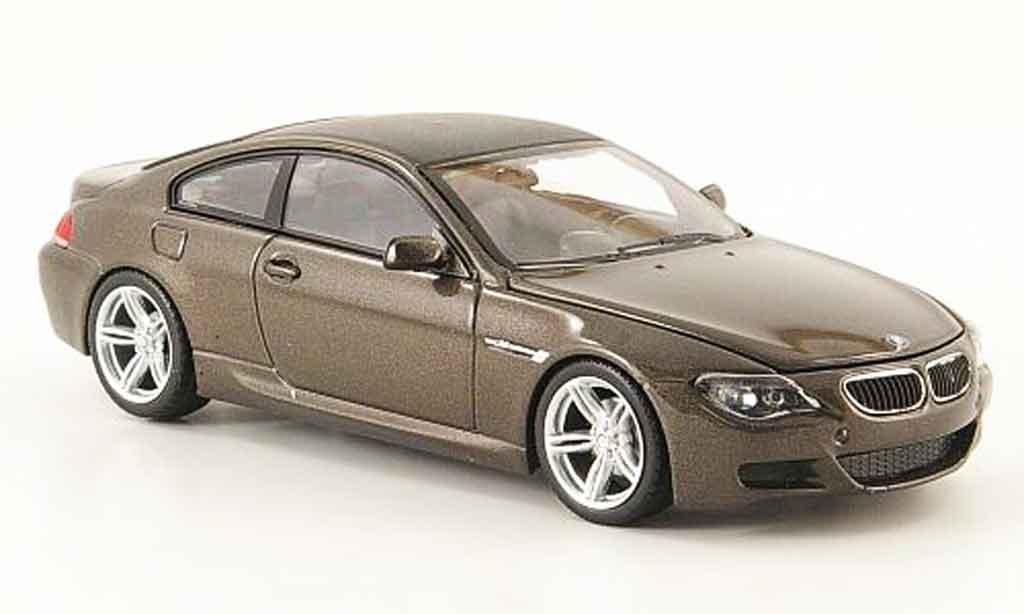 Bmw M6 E63 1/43 Minichamps E63 Coupe brown 2007 diecast model cars