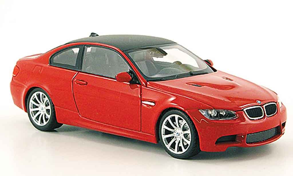 Bmw M3 E92 1/43 Minichamps E92 red 2007 diecast model cars