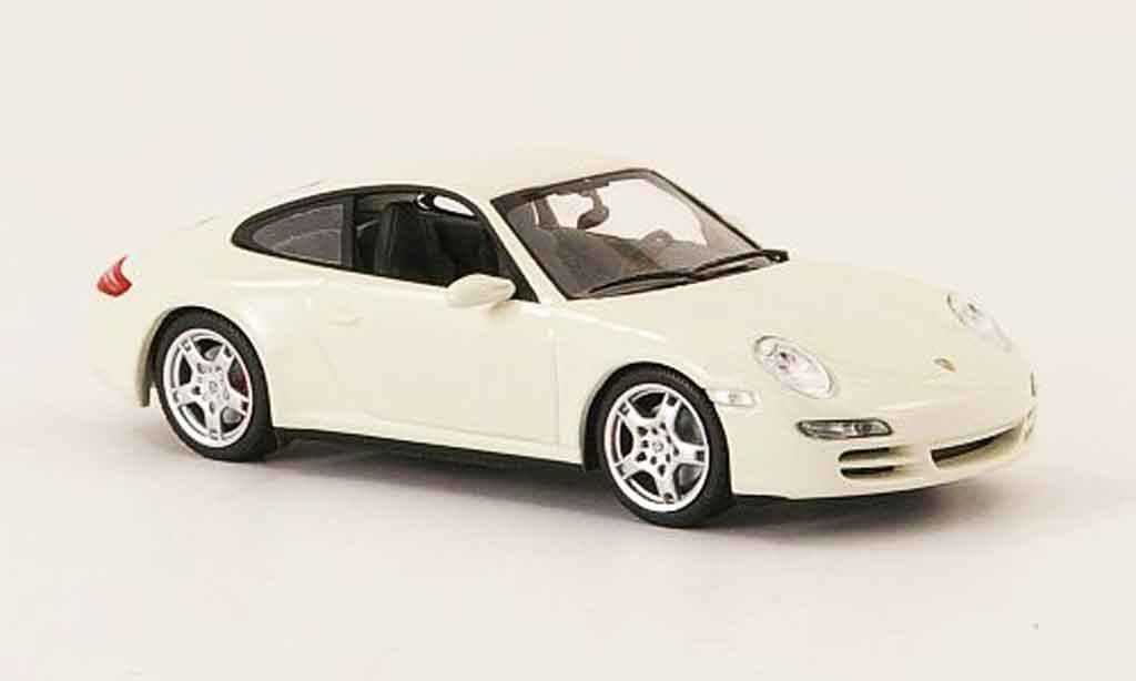 Porsche 997 4S 1/43 Minichamps Carrera 4S () Coupe white 2005 diecast model cars