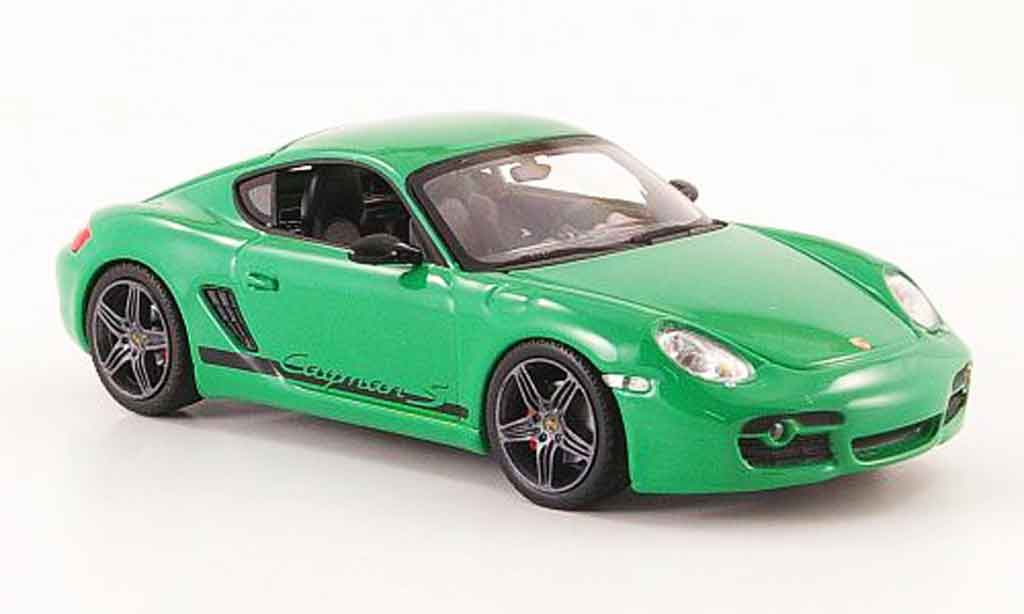 Porsche Cayman S 1/43 Minichamps S grun 2008 diecast model cars
