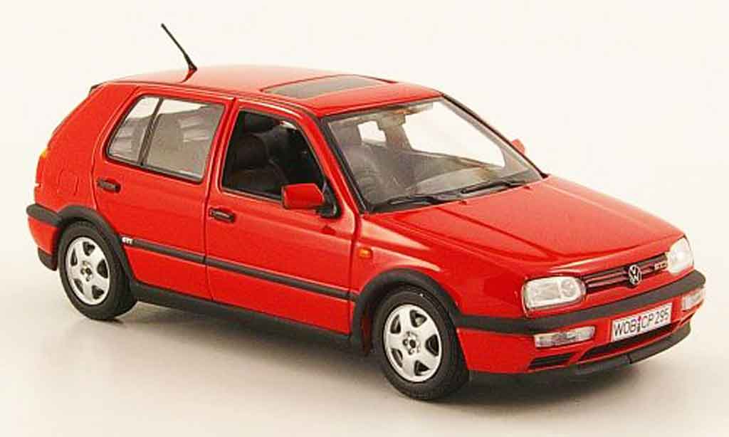 Volkswagen Golf III GTI 1/43 Minichamps III GTI red 1993 diecast model cars