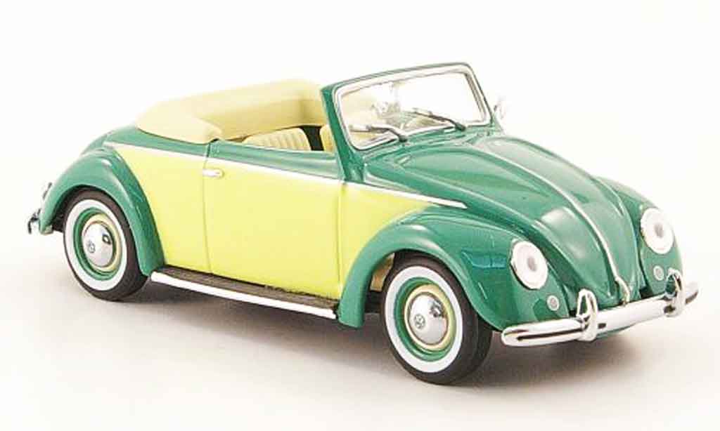 Volkswagen Coccinelle 1/43 Minichamps hebmuller cabriolet grun yellow 1949 diecast model cars