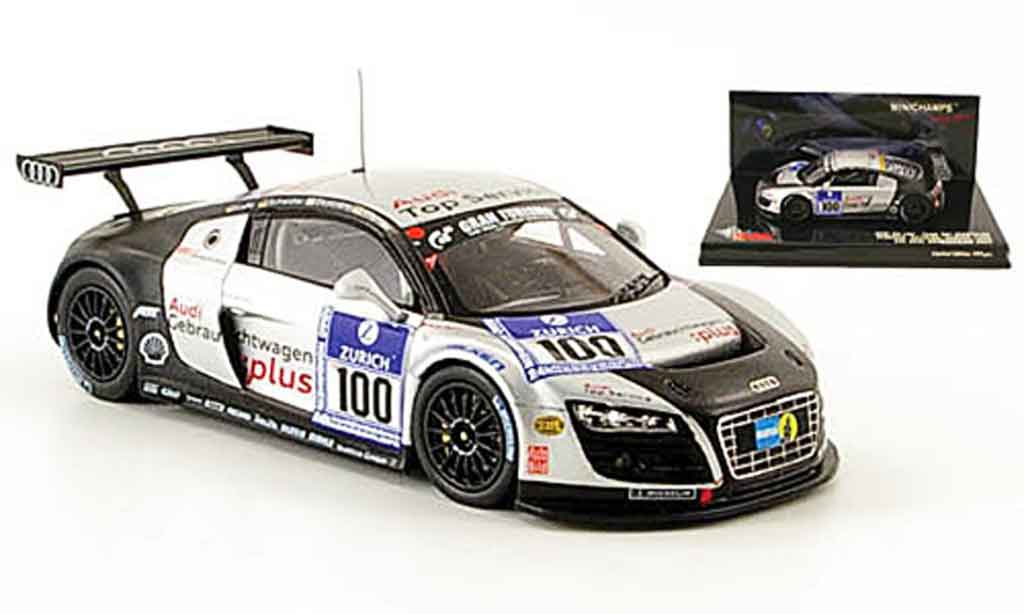 Audi R8 2009 1/43 Minichamps 2009 LMS No.100 Top Service 24h Nurburgring diecast model cars