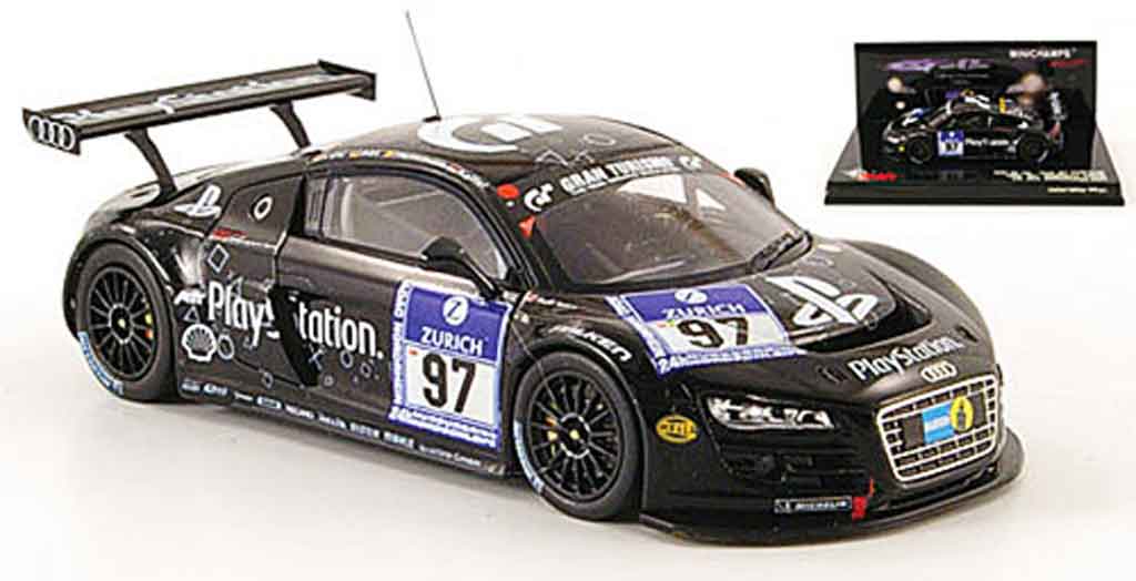 Audi R8 2009 1/43 Minichamps 2009 LMS No.97 Playstation 24h Nurburgring diecast model cars