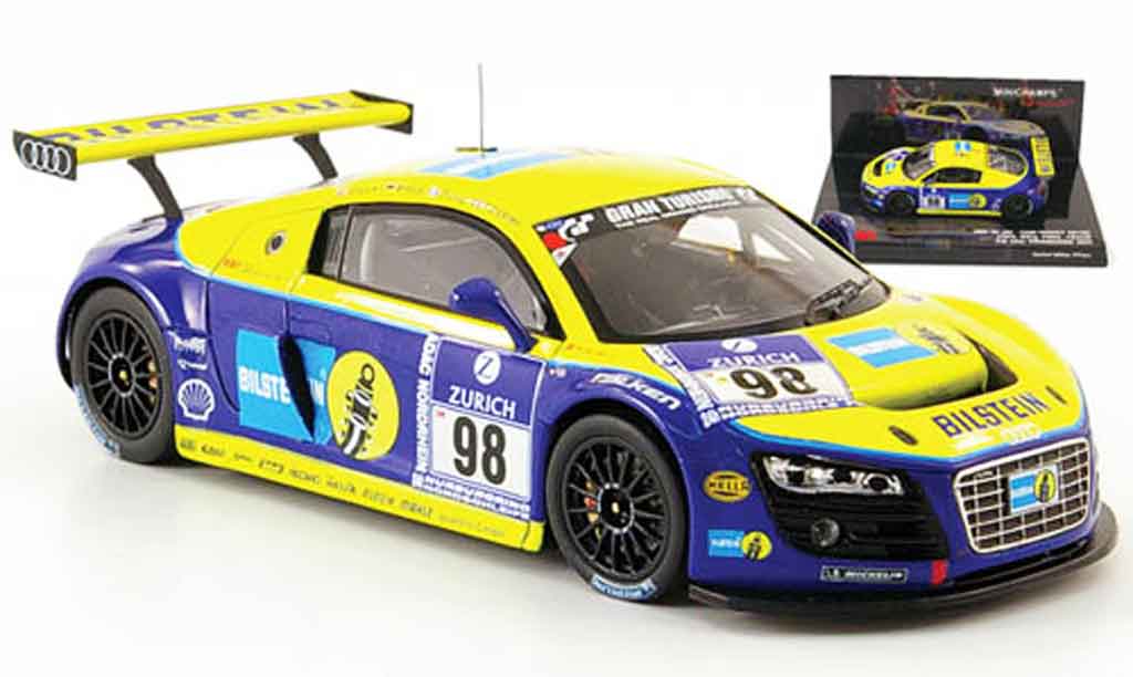 Audi R8 2009 1/43 Minichamps 2009 LMS No.98 Bilstein 24h Nurburgring diecast model cars