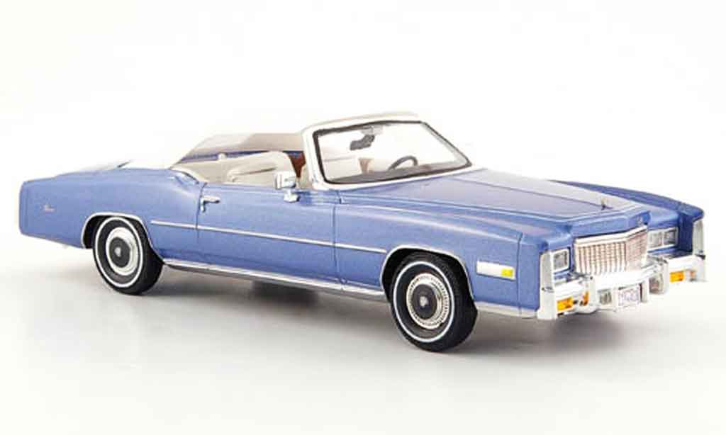 Cadillac Eldorado 1/43 Premium X convertible/cabriolet blue white 1976 diecast model cars