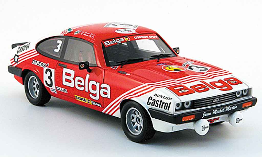 Ford Capri 1/43 Premium X MK III 3.0 S No.3 Belga 24h Spa 1980 diecast model cars
