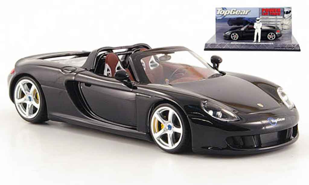 Porsche Carrera GT 1/43 Minichamps black avec Figur The Stig diecast model cars