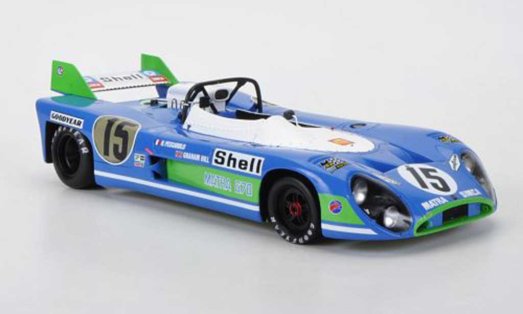 Simca Matra 1/18 Spark MS 670 No.15 Pescarolo/Hill 24h Le Mans 1972 diecast model cars