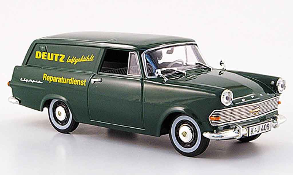 Opel Rekord 1/43 Starline p 2 caravan grun deutz reparaturservice 1960 diecast model cars