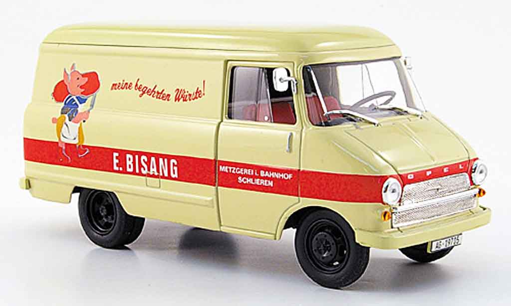 Opel Blitz 1/43 Starline kastenwagen a beige metzgerei bisang 1960 diecast model cars