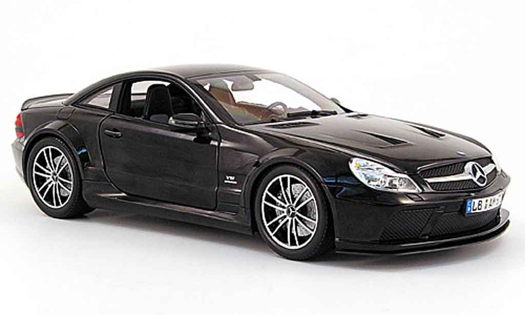 Mercedes Classe SL 65 1/18 Minichamps 65 amg black series (r230) black 2009 diecast model cars