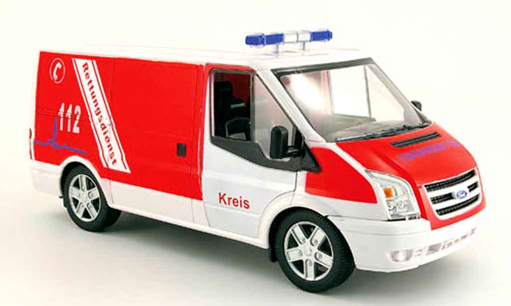Ford Transit 1/18 Powco kasten pompier rettungsdienst diecast model cars
