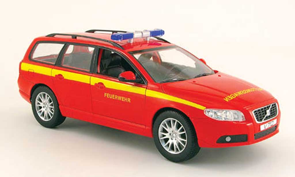 Volvo V70 1/18 Powco pompier diecast model cars