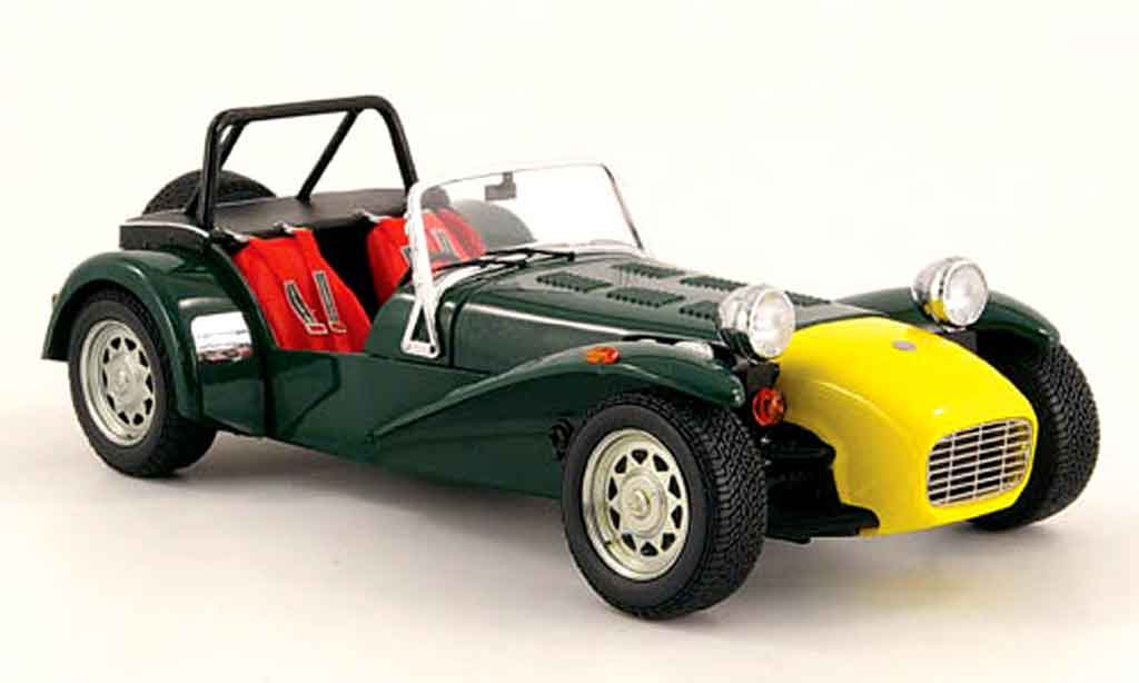 Caterham Super Seven 1/18 Kyosho grun et yellow diecast model cars