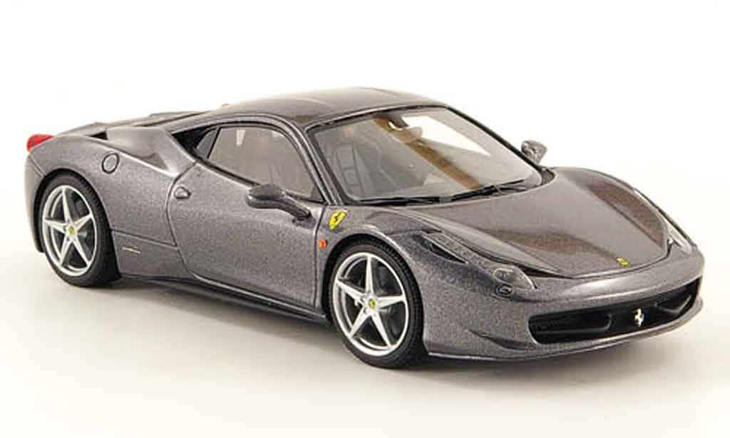 Ferrari 458 Italia 1/43 Look Smart Italia grey 2009 diecast model cars
