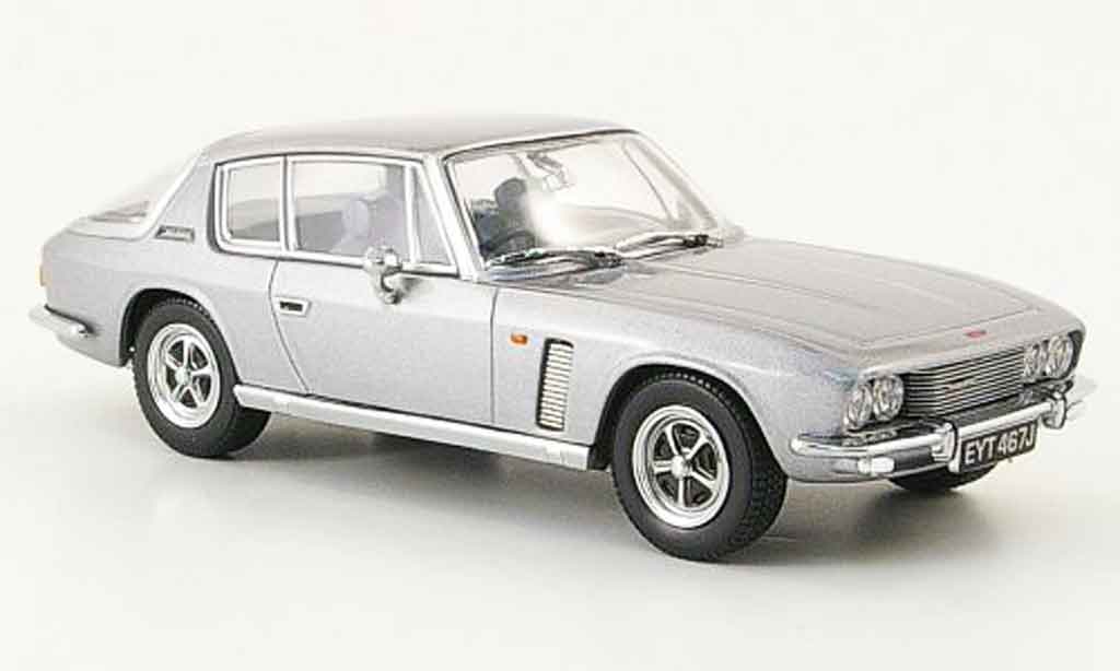 Jensen MK2 1/43 Oxford Interceptor grey metallisee diecast model cars