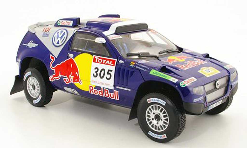 Volkswagen Touareg 1/18 Norev Race No.305 Red Bull Rally Dakar 2009 G.De Villiers / D.Von Zitzewitz diecast model cars