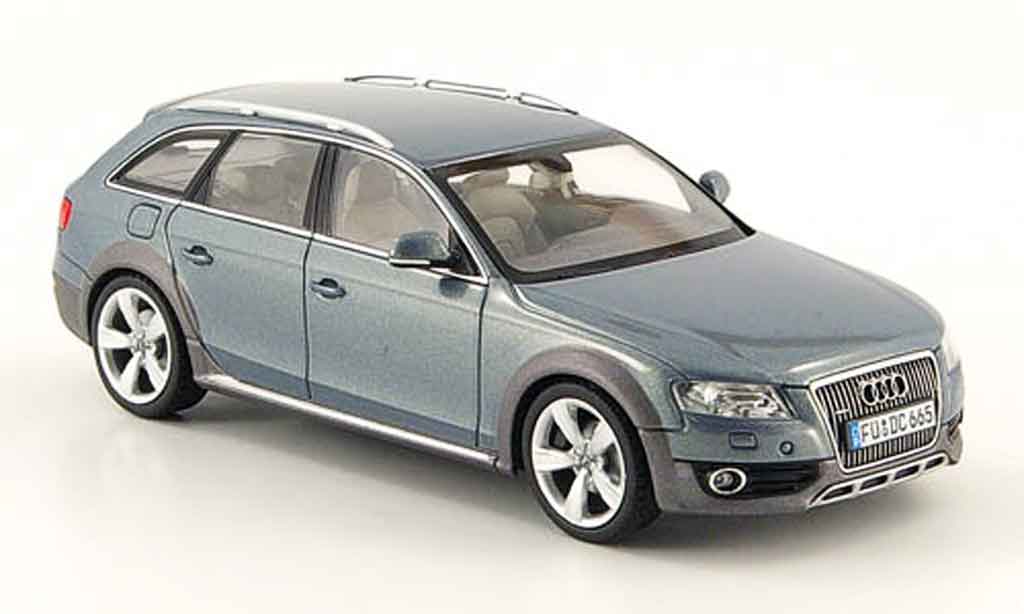 Audi A4 1/43 Schuco Allroad greyblue 2009 diecast model cars