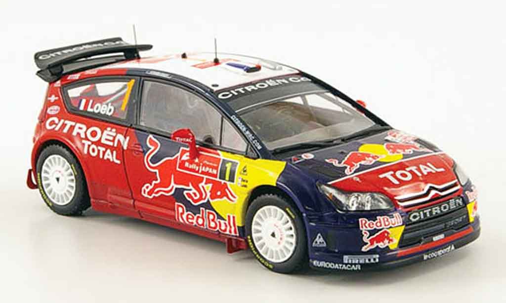 Citroen C4 WRC 2008 1/43 ixo WRC 2008 no.1 red bull rallye japan diecast model cars