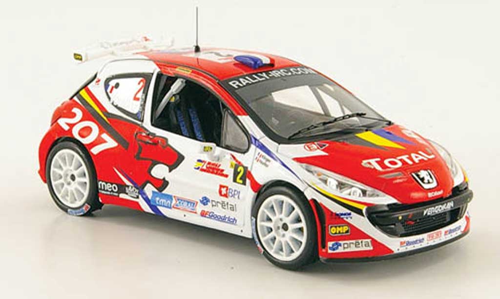 Peugeot 207 S2000 1/43 IXO S2000 No.2 Total Sieger Rally Madeira 2008 diecast model cars