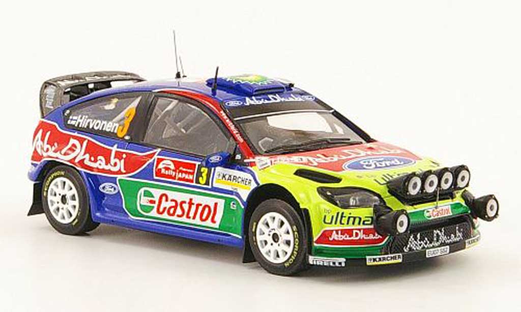 Ford Focus RS WRC 1/43 IXO RS WRC 07 WRC No.3 Sieger Rally Japan 2008 diecast model cars
