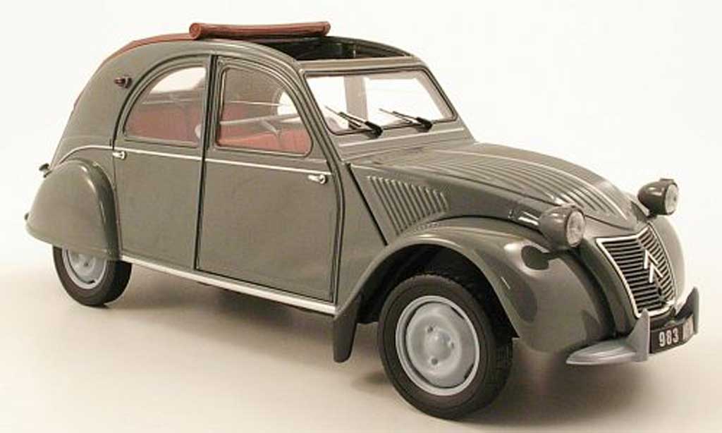 Citroen 2CV 1/18 Norev azlp grey 1958 avec toit ouvrant diecast model cars