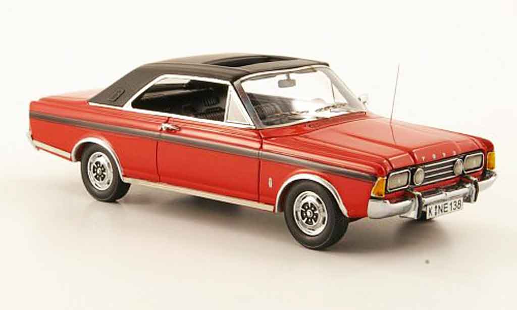 Ford Taunus 1971 1/43 Neo 1971 (P7b) 20M Coupe red black diecast model cars