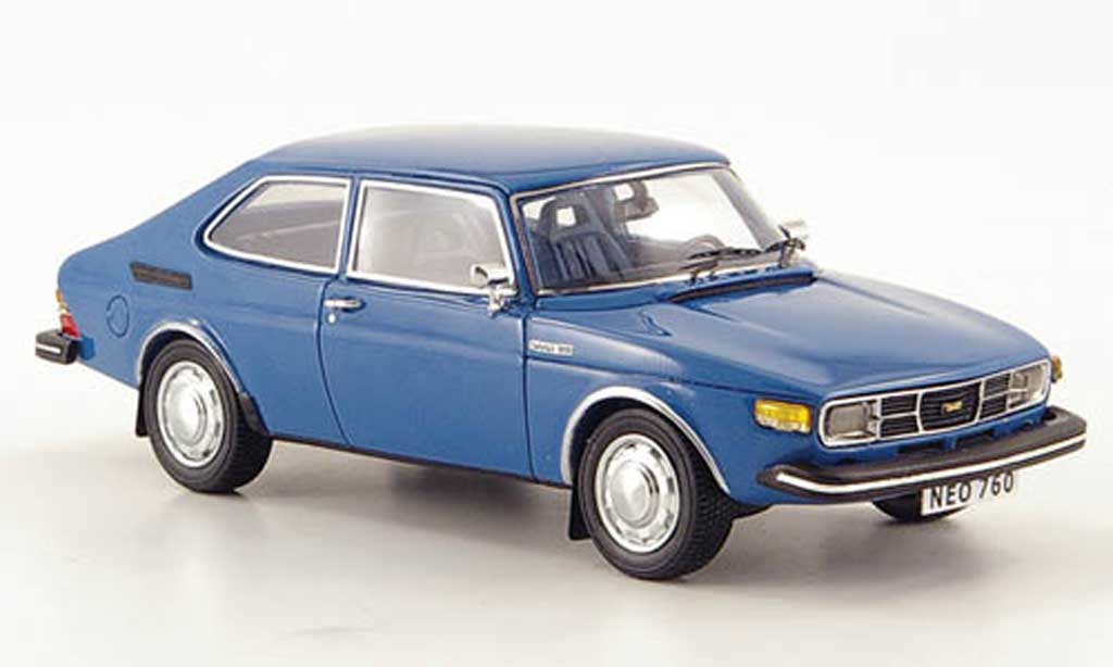 Saab 99 1/43 Neo combi Coupe blue 1975 diecast model cars