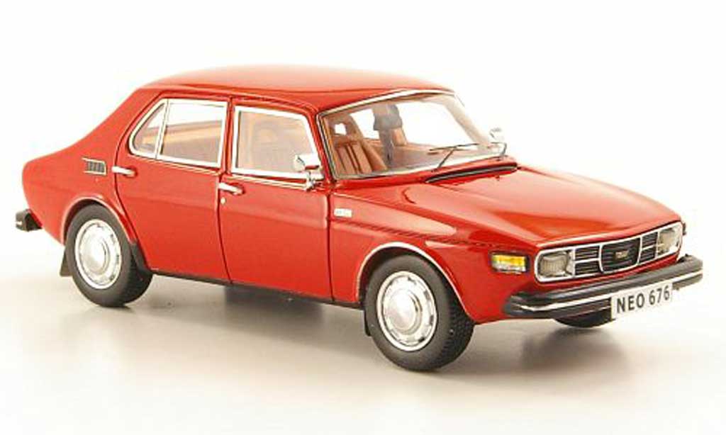 Saab 99 1/43 Neo red diecast model cars