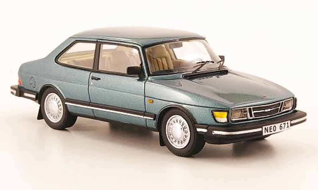 Saab 90 1/43 Neo blue grun 1985 diecast model cars