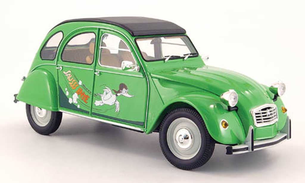 Citroen 2CV 1/18 Minichamps sausss ente grun 1987 diecast model cars