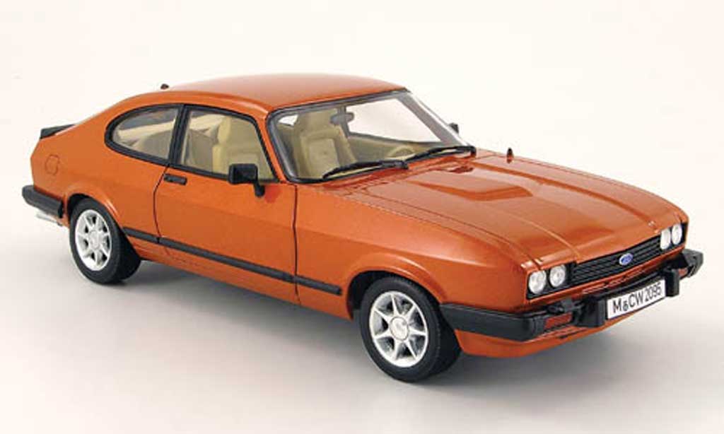 Ford Capri 1/18 Norev mk3 cuivre mcw 1983 diecast model cars
