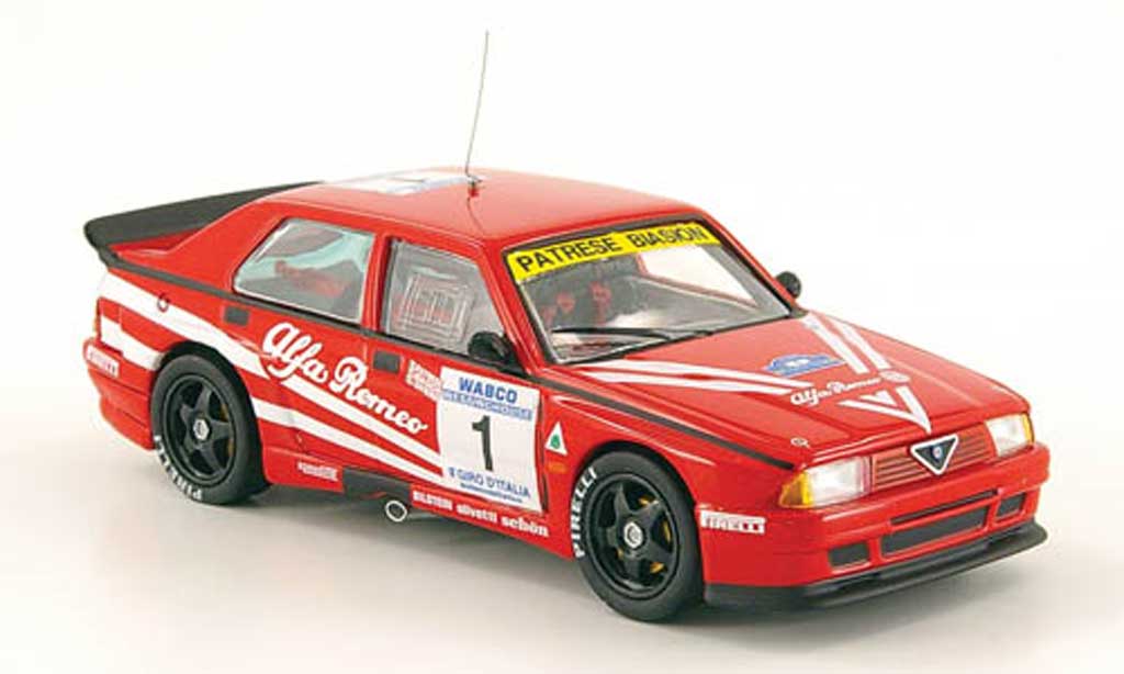 Alfa Romeo 75 Evoluzione 1/43 M4 Evoluzione Turbo No.1 Giro d Italia 1988 Patrese / Biasion / Saviero diecast model cars