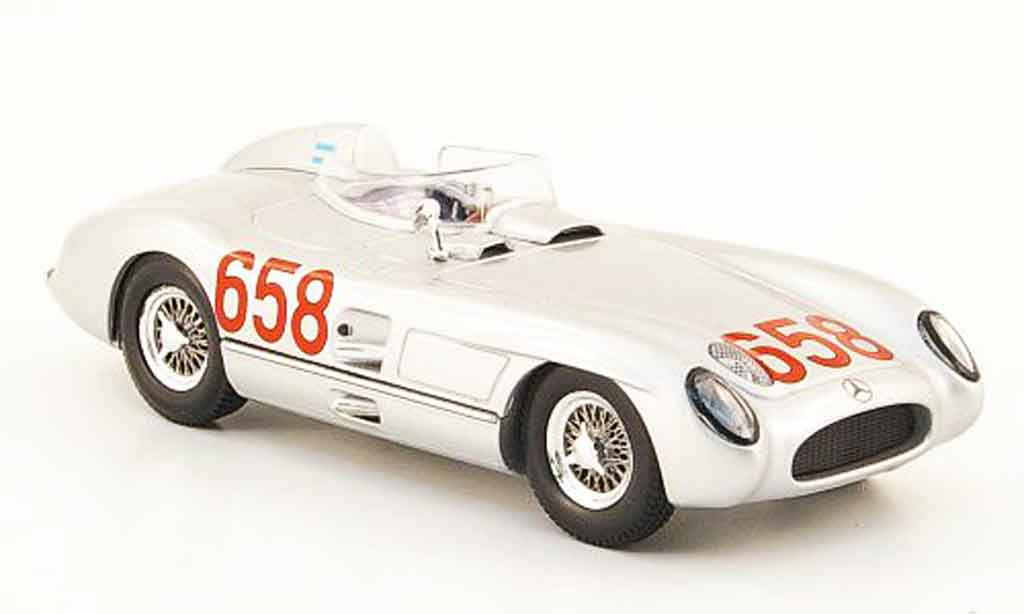 Mercedes 300 SLR 1/43 Norev SLR No.658 J.M. Fangio Mille Miglia 1955 diecast model cars