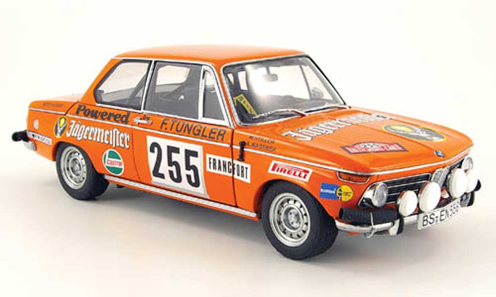 Bmw 2002 Tii 1/18 Autoart Tii no.255 jagermeister rallye monte carlo 1973 diecast model cars
