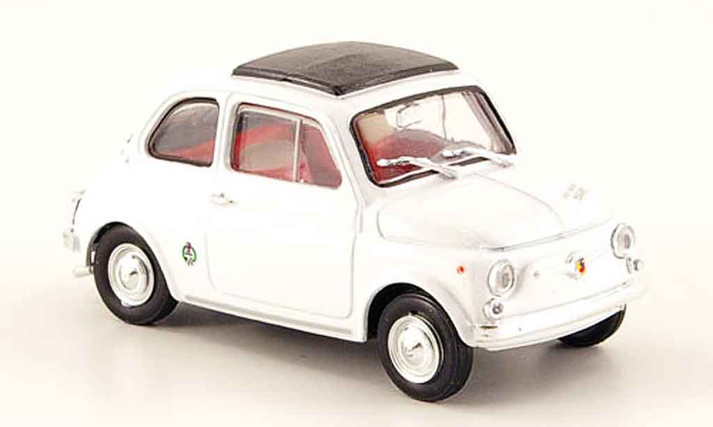 Fiat 595 1/43 Brumm SS Abarth white 1965 diecast model cars