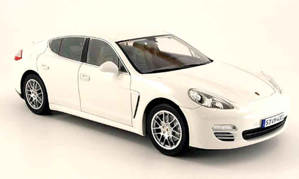 Porsche Panamera 4S 1/18 Norev 4s white 2009 diecast model cars