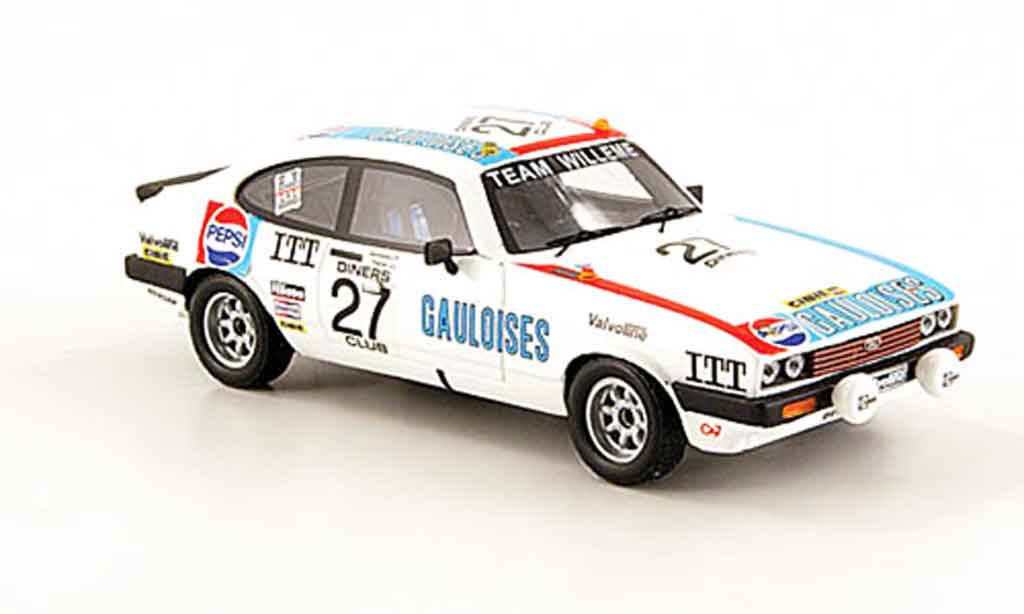 Ford Capri 1/43 Premium X MK III 3.0S No.27 Gauloises Pepsi 24h Spa 1980 diecast model cars