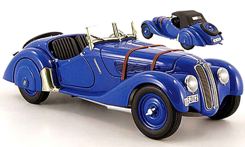 Bmw 328 1938 1/18 Autoart 1938 roadster blue diecast model cars