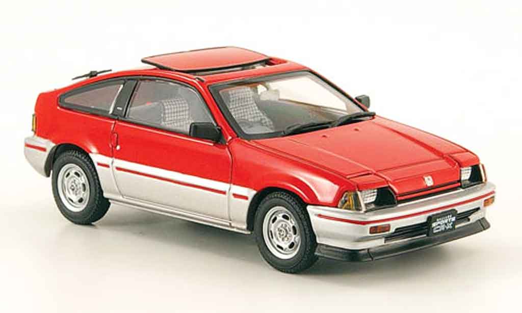 Honda CR-X Ballade 1/43 Ebbro Ballade 1.5i red grey metallisee 1983 diecast model cars