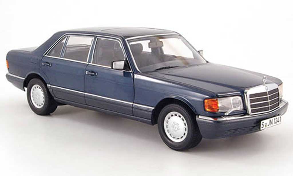 Mercedes 560 SEL 1/18 Norev SEL (w126) bluegrey 1985 diecast model cars