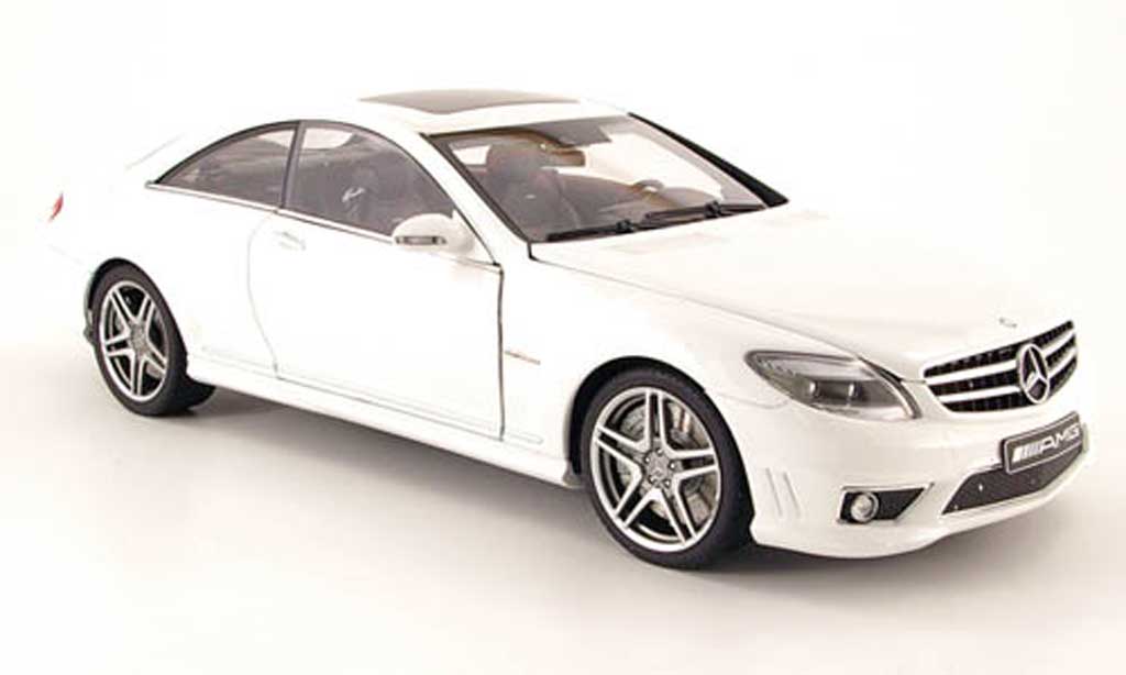 Mercedes Classe CL 1/18 Autoart 63 amg (c216) white diecast model cars