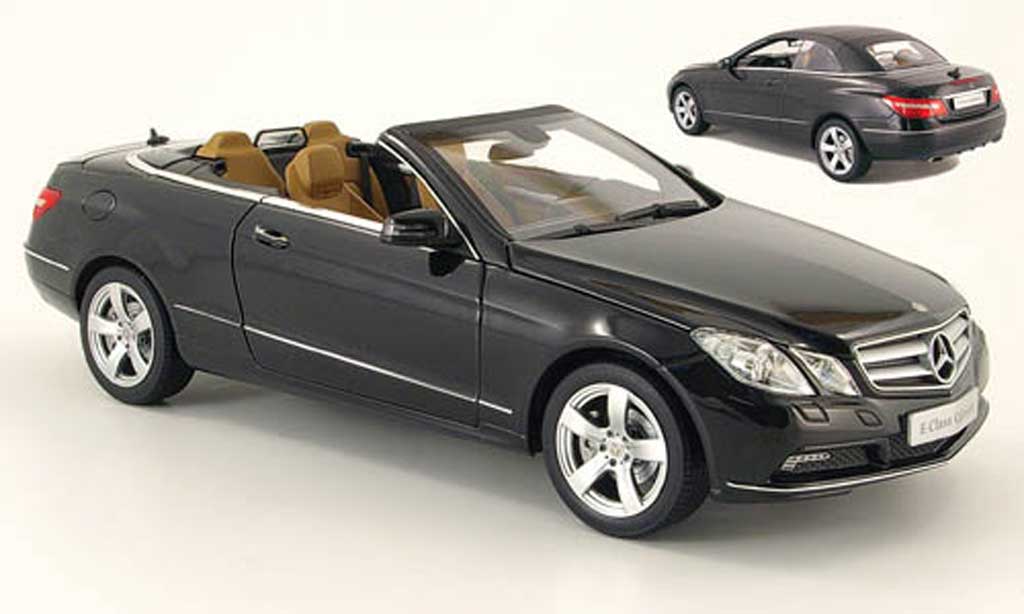 Mercedes Classe E 1/18 Norev cabriolet (a207) black 2010 diecast model cars