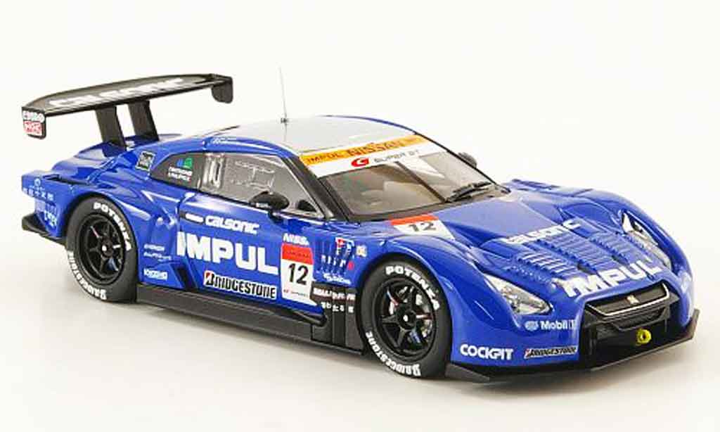 Nissan Skyline R35 1/43 Ebbro R35 GT R No.12 Impul Calsonic SGT 500 Fuji 2009 diecast model cars