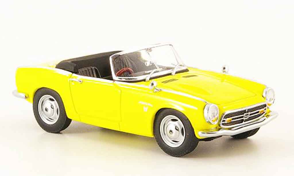 Honda S800 1/43 Ebbro Roadster yellow 1966 diecast model cars