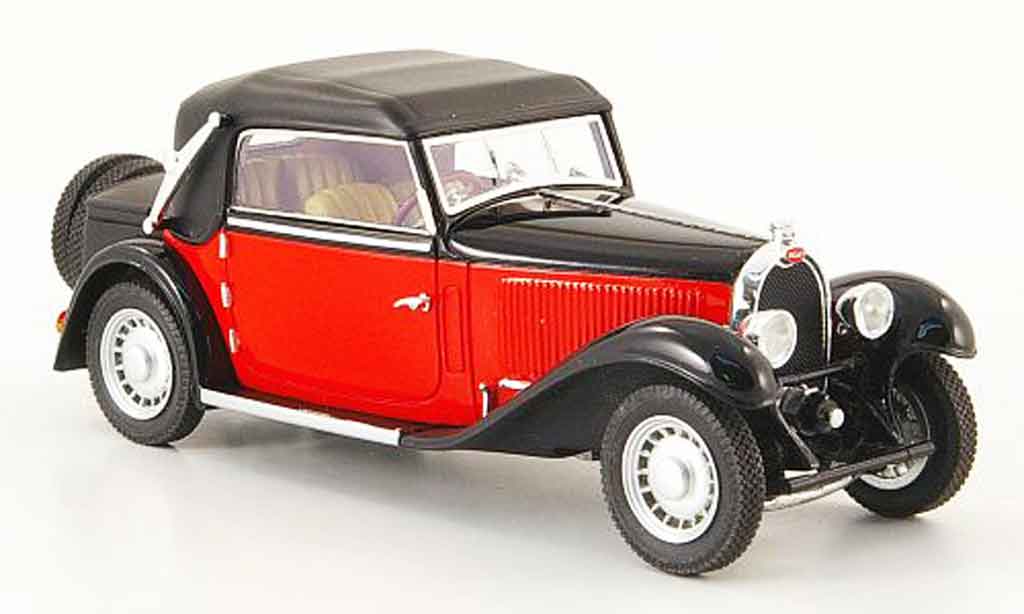 Bugatti 49 1/43 Luxcar cabriolet red black geschlossen 1934 diecast model cars