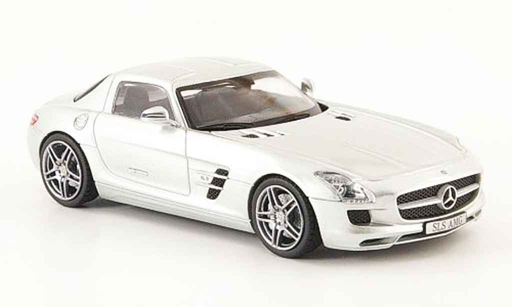 Mercedes SLS 1/43 Schuco AMG (C197) grey metallisee 2010 diecast model cars