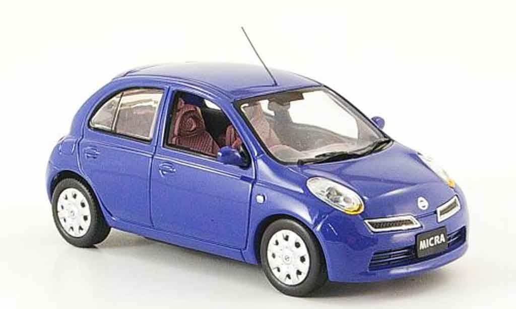 Nissan Micra 1/43 J Collection blue Funfturer Rechtslenker 2007 diecast model cars